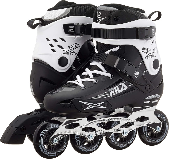 FILA Herren Houdini Evo Inline Skate 45.5 BLACK/WHITE, 45.5 BLACK/WHITE