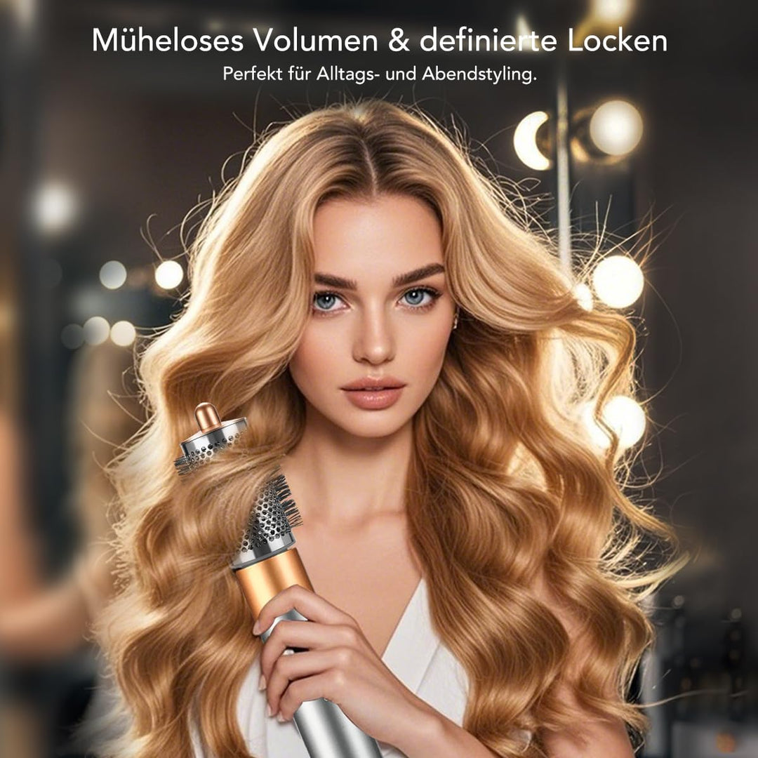 Grosse runde Volumenbürste-Aufsatz für Dyson Airwrap, Mit langen, feinen Borsten, um dem Haar Form u