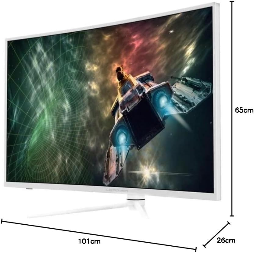LC-Power LED-Monitor (gebogen, QHD, 97,79 cm (38,5 Zoll), LC-M39-QHD-165-C, Weiss
