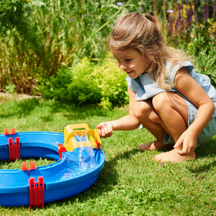 BIG Spielwarenfabrik AquaPlay - AmphieSet - 88x50x13 cm grosse Wasserbahn, ideales Einsteigermodell,