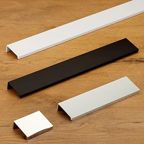 SOTECH 10 Stück Möbelgriffe Blankett Jane 280 mm Chrom matt BA 3 x 80 mm Schrankgriffe zur Montage a
