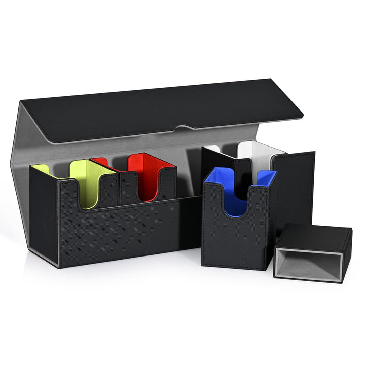 Sammelkarten Box mit Würfelablage für MTG,Premium-Kartenbox mit starkem Magnet zur Aufbewahrung für