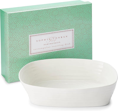 Portmeirion Home & Gifts Sophie Conran Lasagne Bräter (Weiss, 11,5 Zoll), Weiss