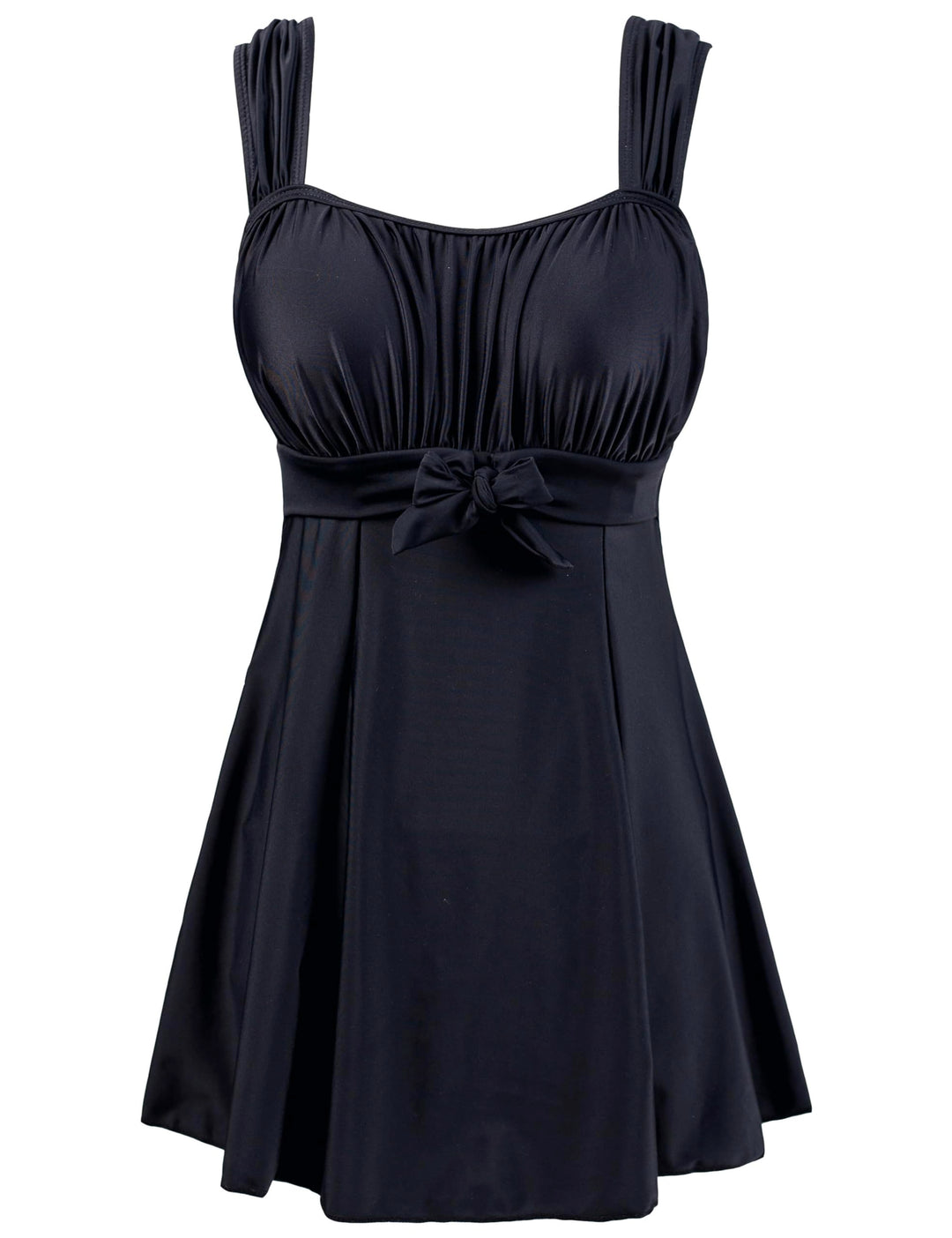 Wantdo Damen Badeanzüge Sommer Bauchweg Tankini Bademode mit Bügel Badekleid Einteiler Schlanke Stra