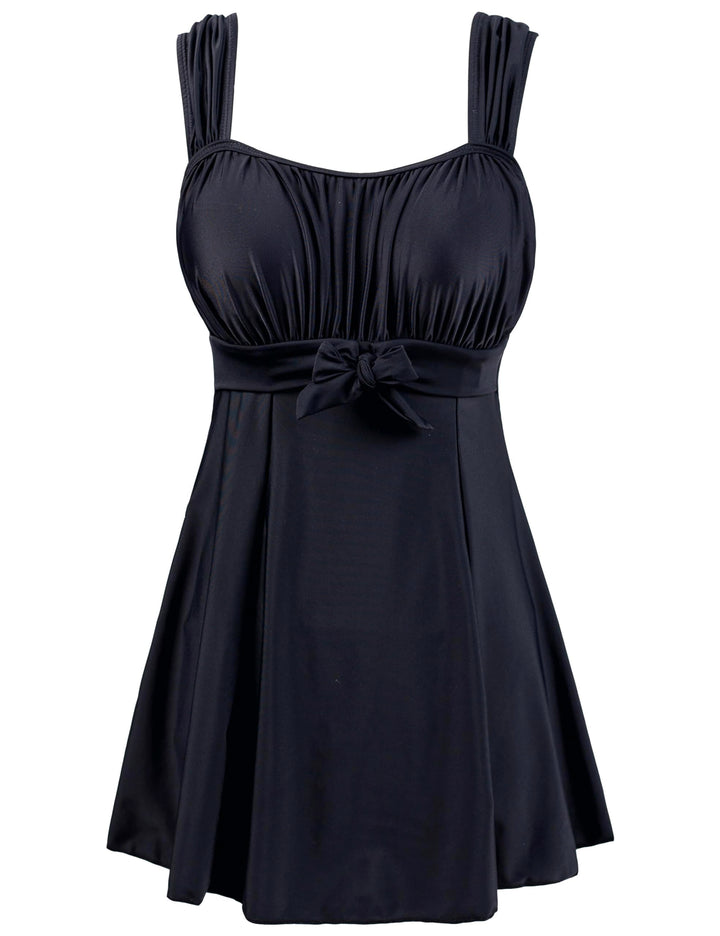 Wantdo Damen Badeanzüge Sommer Bauchweg Tankini Bademode mit Bügel Badekleid Einteiler Schlanke Stra