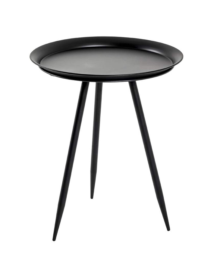 HAKU Möbel Beistelltisch, Metall, schwarz, Ø 44 x H 54 cm Schwarz Ø 44 x H 54 cm, Schwarz Ø 44 x H 5