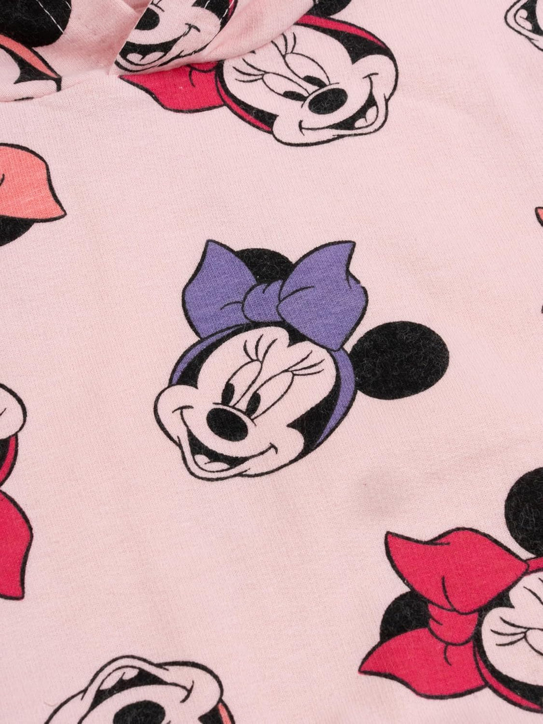 Disney Minnie Mouse Hoodie für Mädchen - Kinder Kapuzenpullover Pullover mit Kapuze Sweatshirt Rosa