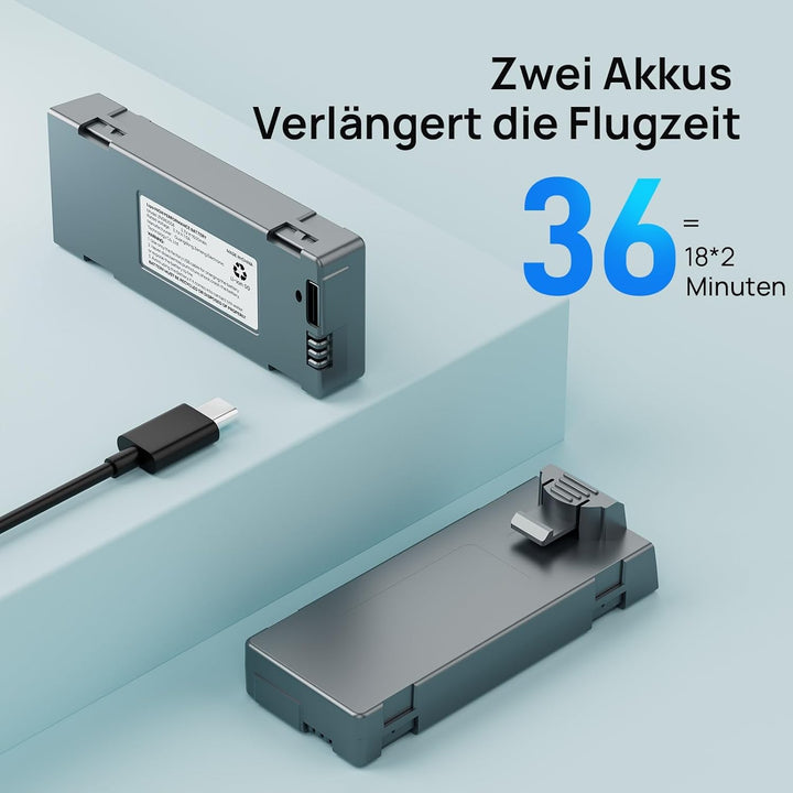Ameta Drohne mit Kamera 4K für Erwachsene, S20 Lite FPV Drone für Anfänger, RC Quadrocopter mit Bürs