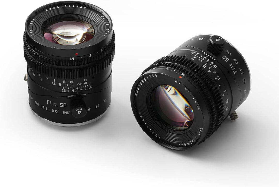 TTArtisan 50 mm f1.4 Neigungsobjektiv, Vollbild, manuelles Porträtobjektiv, grosse Blende, kompatibe