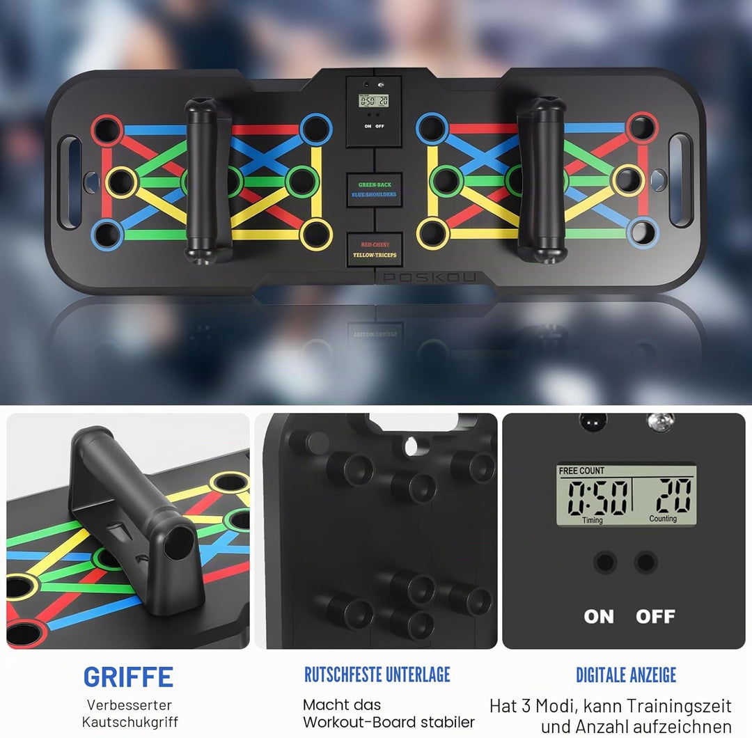Liegestützbrett Push Up Board Verbessertes Konzept Faltbar Liegestütze Brett Liegestützgriffe Home G