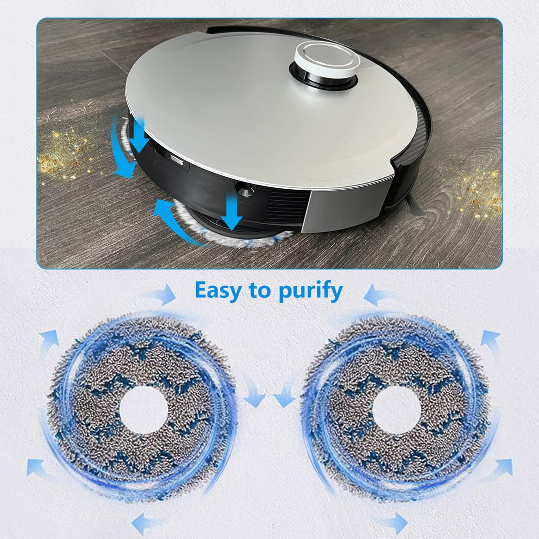 23 Stück Ersatz-Zubehör-Set für Ecovacs DEEBOT X1 Turbo/Omni, 1 Hauptbürste, 2 Reinigungsbürsten, 4