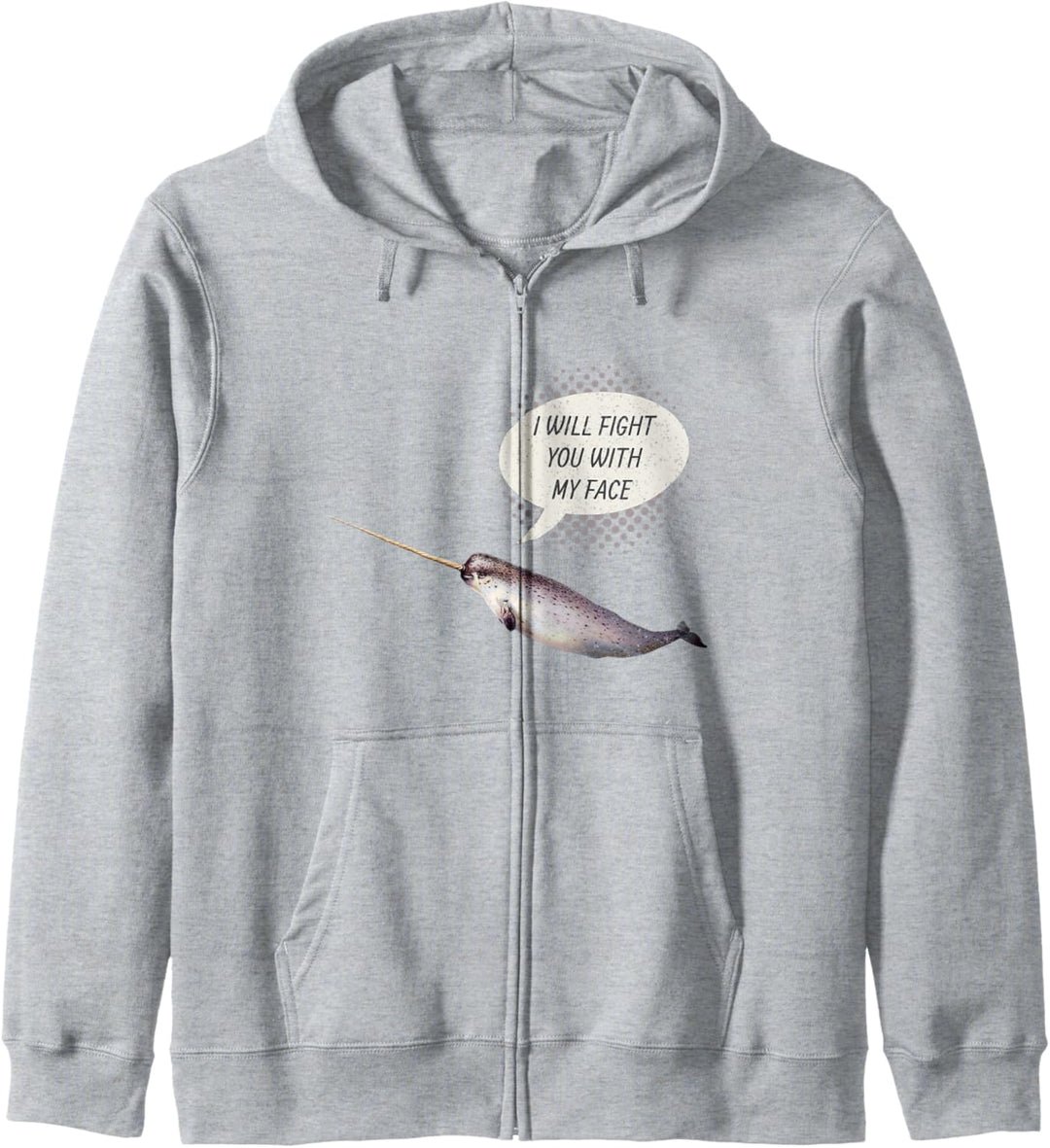 Lustiger Narwal Ich werde Sie Einhorn des Meeresgeschenks be Kapuzenjacke