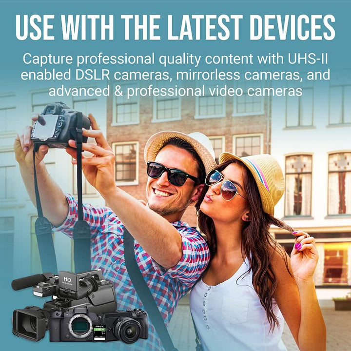 PNY 128GB EliteX-PRO60 Klasse 10 U3 V60 UHS-II SDXC Flash-Speicherkarte 128GB UHS-II EliteX-PRO 60,