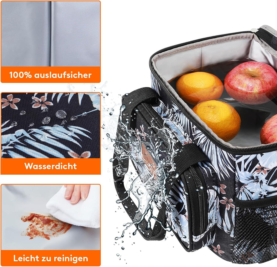 Lifewit Kleine Kühltasche, 8,5,Isolierte Lunchbag,Faltbare Lunch-Tasche, tragbare Brotdose für Herre