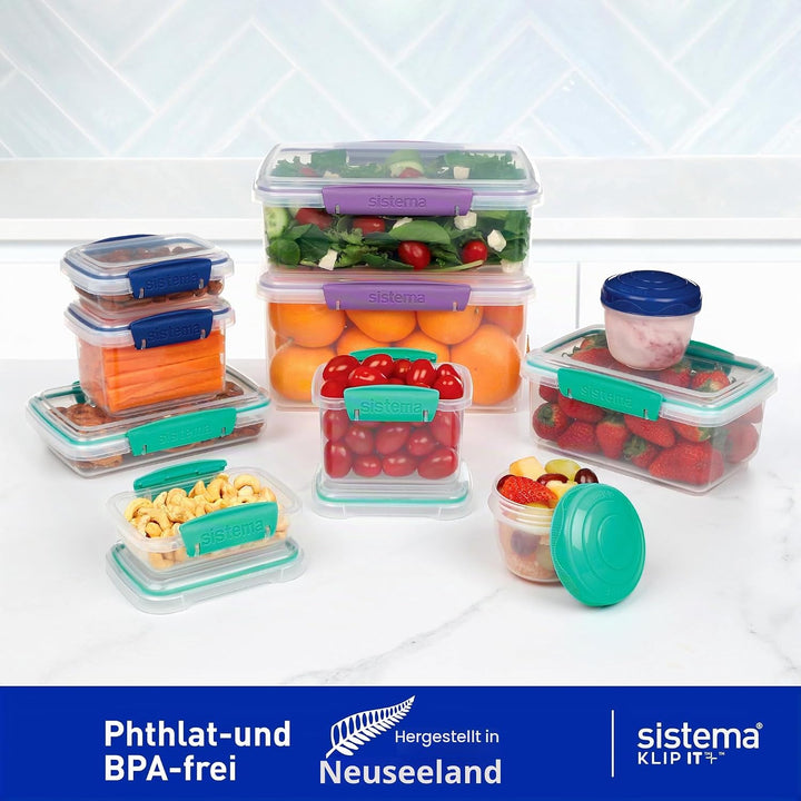 Sistema Frischhaltedosen für Lebensmittel | Meal Prep-Behälter mit DeckelnLunchboxenSnackdosen &amp; meh
