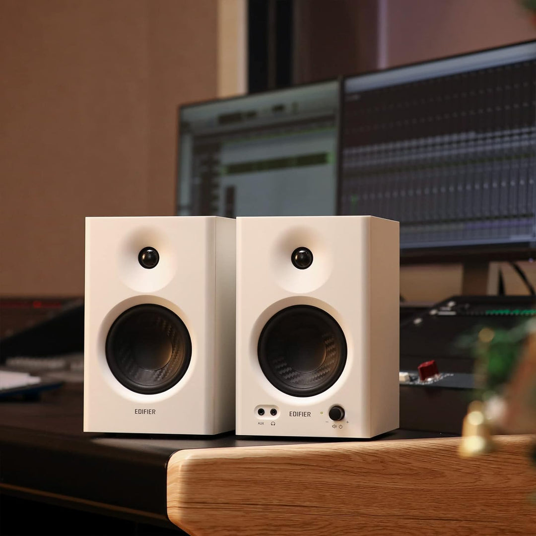 Edifier MR4 kompakte 2.0 Studiomonitore (42 Watt) mit Class-D Verstärker und Zwei wählbaren Klangmod