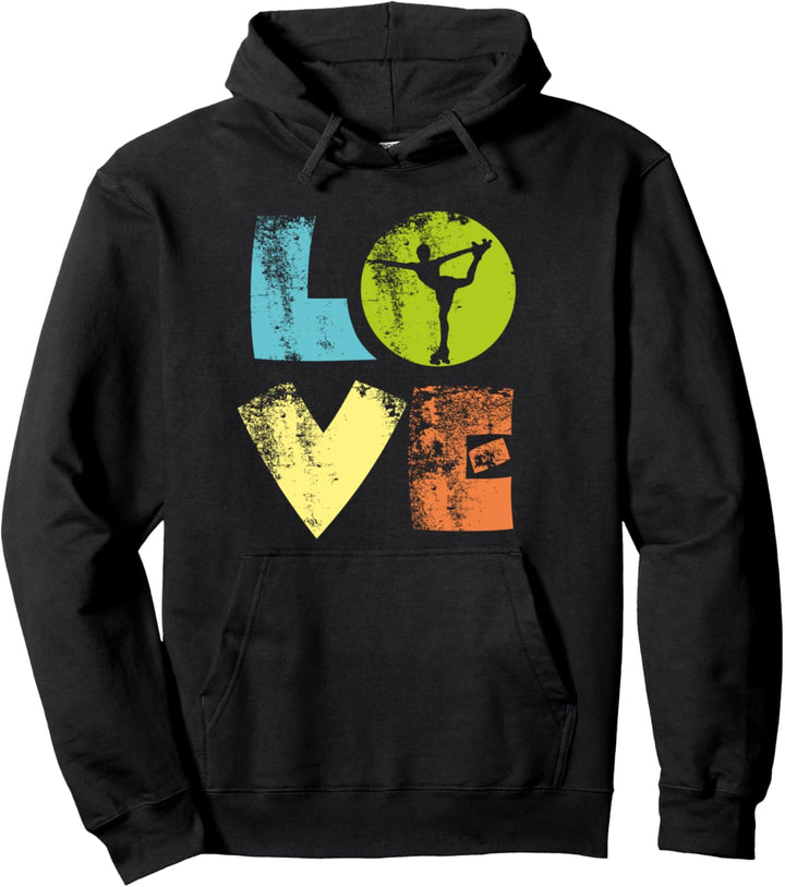 Rollkunstlauf Love Liebe Rollschuh Sport Geschenk Geburtstag Pullover Hoodie