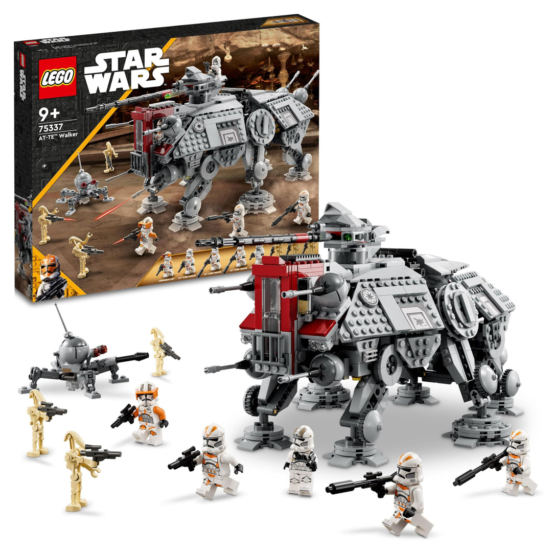 Lego Star Wars at-TE Walker, Bewegliches Spielzeugmodell, Set mit Minifiguren inkl. 3 Klonsoldaten,