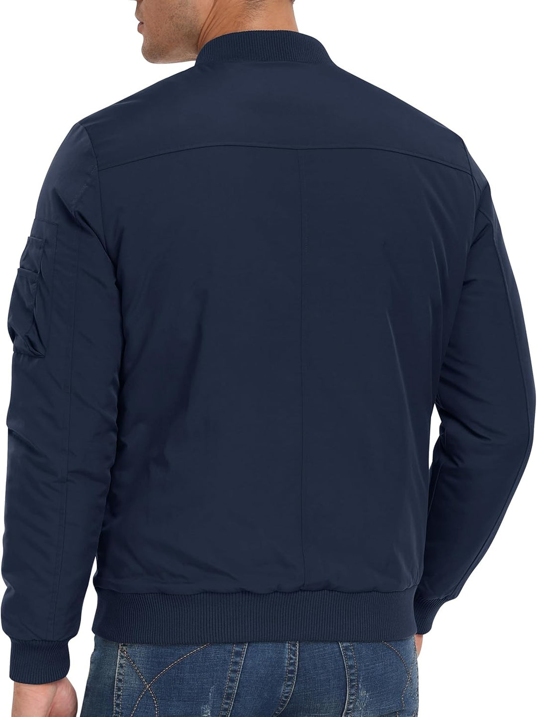 Bomberjacke Herren Warm Gefüttert Winterjacke Übergangsjacke US Fliegerjacke Militär Bomber Stehkrag
