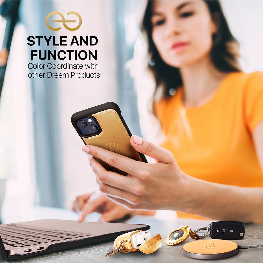 Dreem Fibonacci iPhone 14 Brieftaschen-Etui / 2-in-1 stossfestes Etui und abnehmbares Folio aus vega