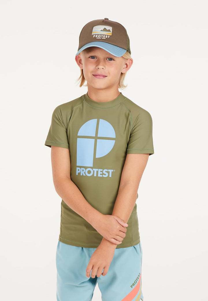 Protest Jungen Surf-t-Shirt PRTBERENT JR 176 Artichoke Green, 176 Artichoke Green