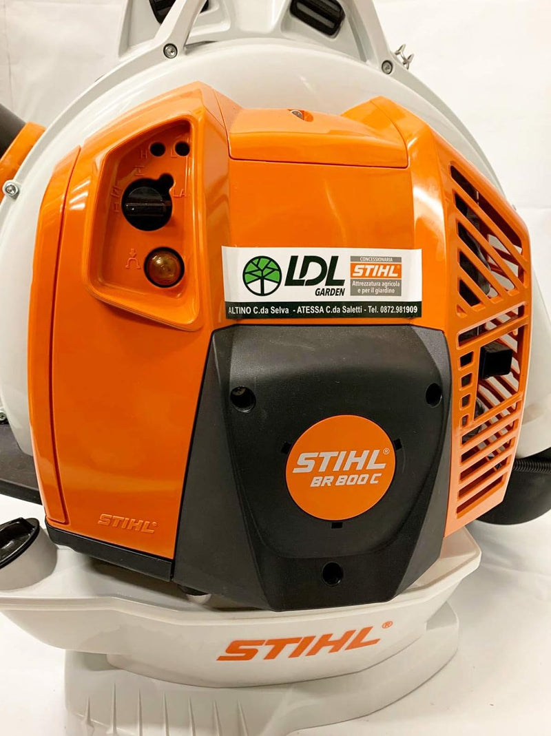 Stihl BR 800 C-E Profi-Laubbläser Benzin, rückentragbar, 4-Mix-Motor | Laubgebläse Blasgerät, Kabelg