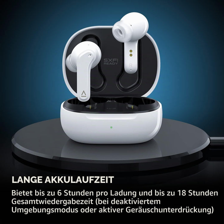 CREATIVE Zen Air Leichte, schweissbeständige True-Wireless In-Ear-Kopfhörer mit aktiver Geräuschunte