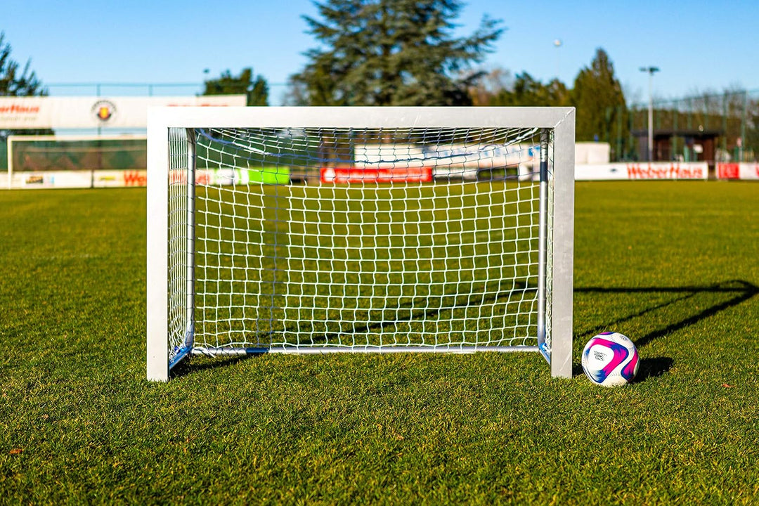 Fussballtor - Minitor - Aluminium - 100% WETTERFEST - FALTBAR - 1,2 x 0,8/1,5 x 1,2m / 2 x 1,2m 1,5