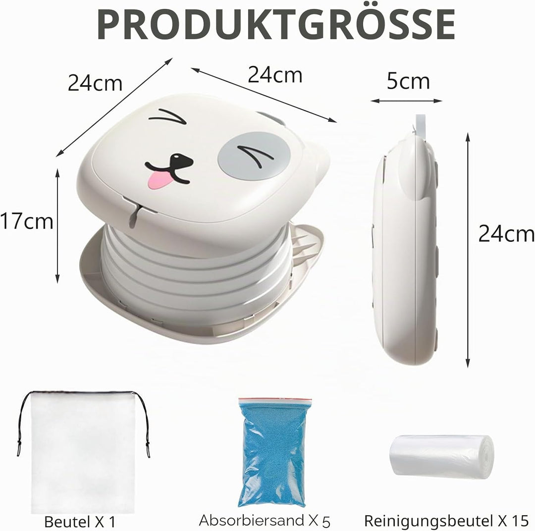 Faltbarer Toilettensitz Kinder,Töpfchen Falttoilette Kinder,Tragbares Reise-Klapptöpfchen,Toilettens