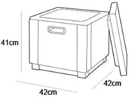 Allibert in Rattanoptik Kühlbox/Beistelltisch Ice Cube, Beige Garten Kühlbox, Garten cappuccino, cap