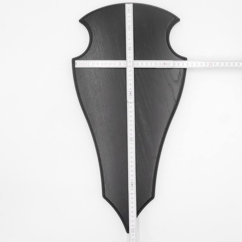 GTK - Geweihe & Trophäen KRUMHOLZ Hirsch Trophäenschild spitz in Eiche dunkel AF 49x24 cm Hirschschi