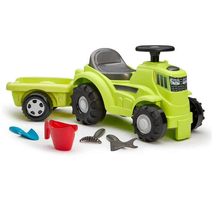 Ecoiffier Jouets 4359 Traktor-Traktor mit Anhänger, 85 cm und Zubehör
