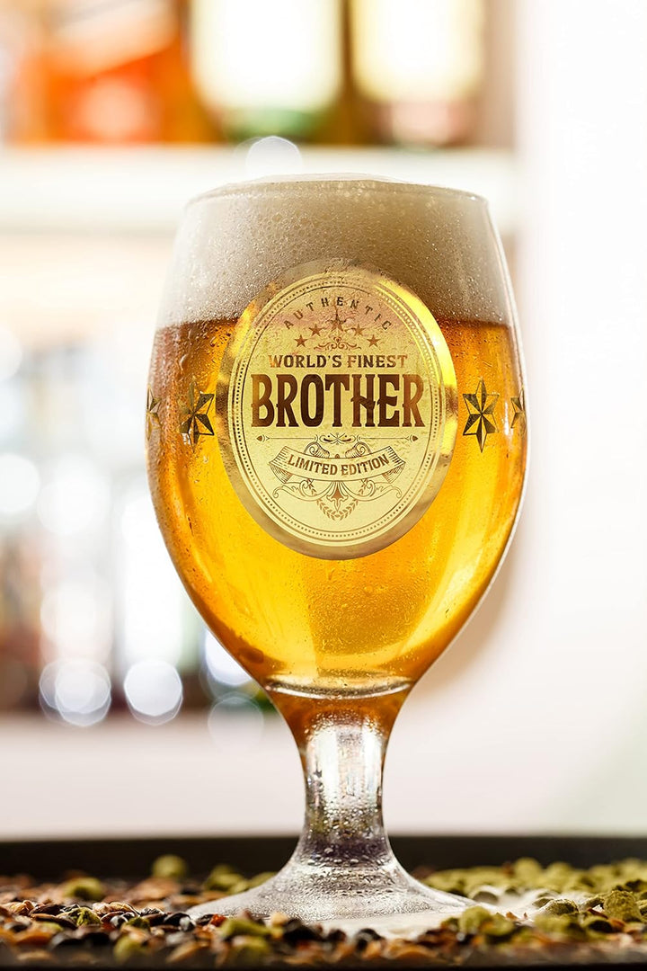 CROWNLY CRYSTAL® Personalisierte Geschenke Biergläser Weihnachtsgeschenke für Männer Bruder Geschenk