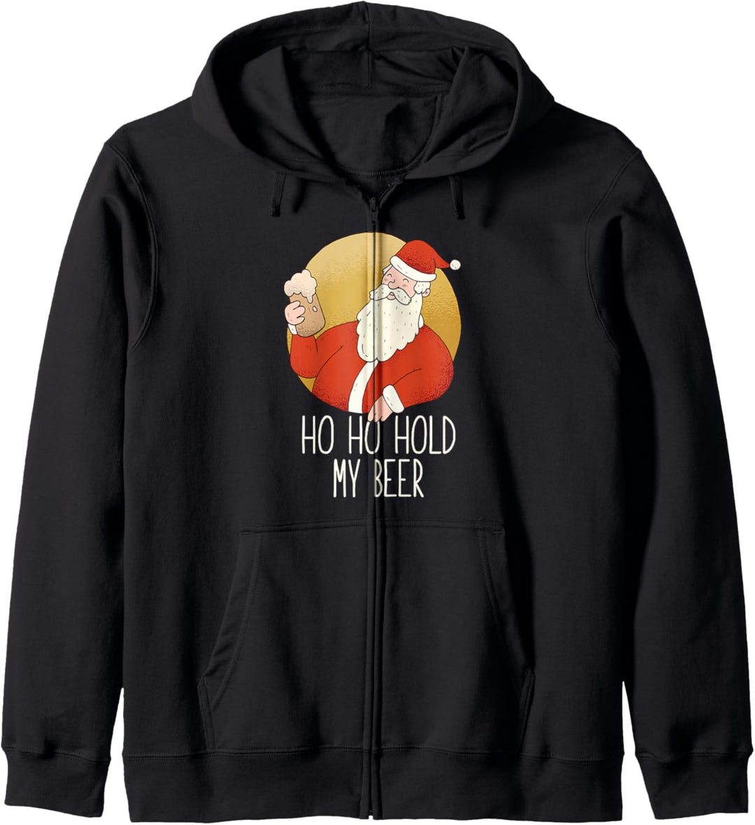Ho Hold My Beer, lustiger Weihnachts-Drink Meme Kapuzenjacke