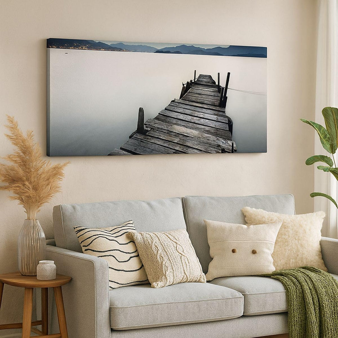 Wandbilder Dekoration Wohnzimmer Insel Urlaub Pazifischer Ozean Panorama Bilder auf Leinwand 120x50c