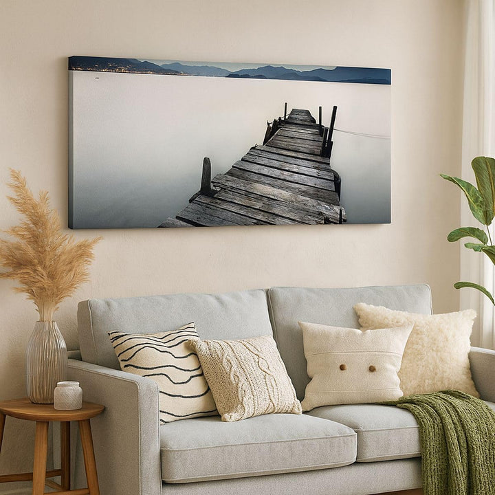 Wandbilder Dekoration Wohnzimmer Insel Urlaub Pazifischer Ozean Panorama Bilder auf Leinwand 120x50c