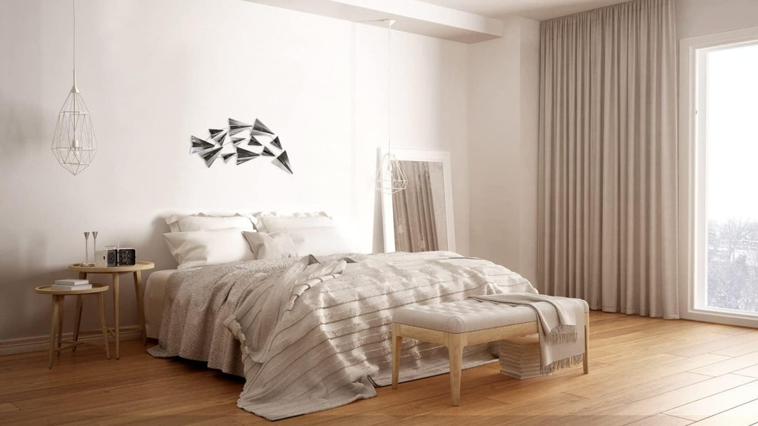 KunstLoft Wanddeko Metall | 100% HANDGEFERTIGT | 126x54x5cm | Wandbild Metall 'Flug in die Freiheit'