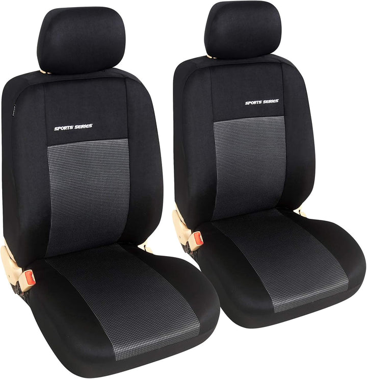 eSituro SCSC017236 Einzelsitzbezug universal Sitzbezüge Sitzbezug für Auto Schonbezug Schoner grau,