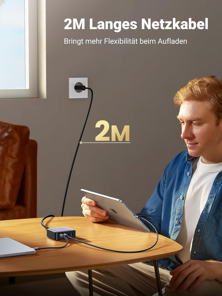 UGREEN Nexode 65 W Ladegerät USB C 4 Ports mit GaN II Tech kompatibel mit MacBook Pro Air iPad Pro M