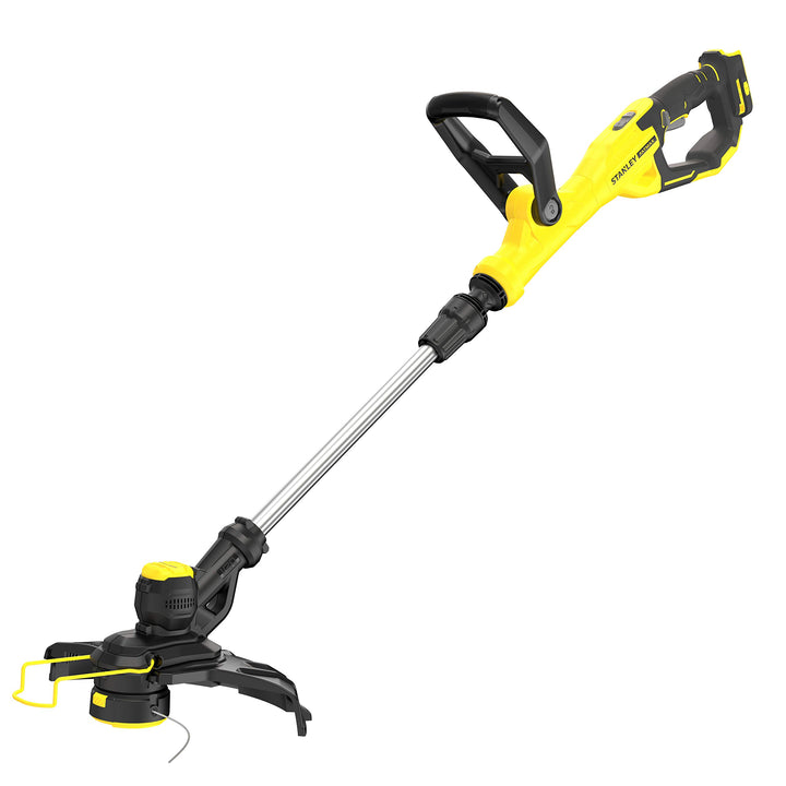STANLEY FATMAX Lithium-Akku-Rasentrimmer, Schnittbreite 33 cm, einstellbare Geschwindigkeit, Doppelg