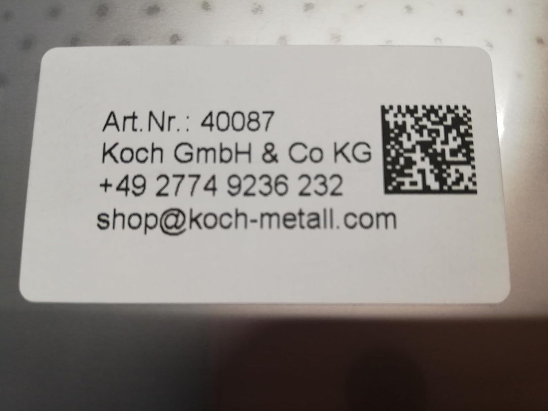 KOCH #87 Edelstahl Schneidebrett, Arbeitsfläche, Knetbrett satinierte Oberfläche 70 x 54cm OHNE hint