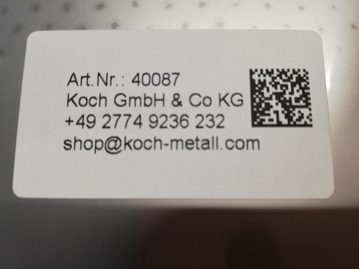 KOCH #87 Edelstahl Schneidebrett, Arbeitsfläche, Knetbrett satinierte Oberfläche 70 x 54cm OHNE hint