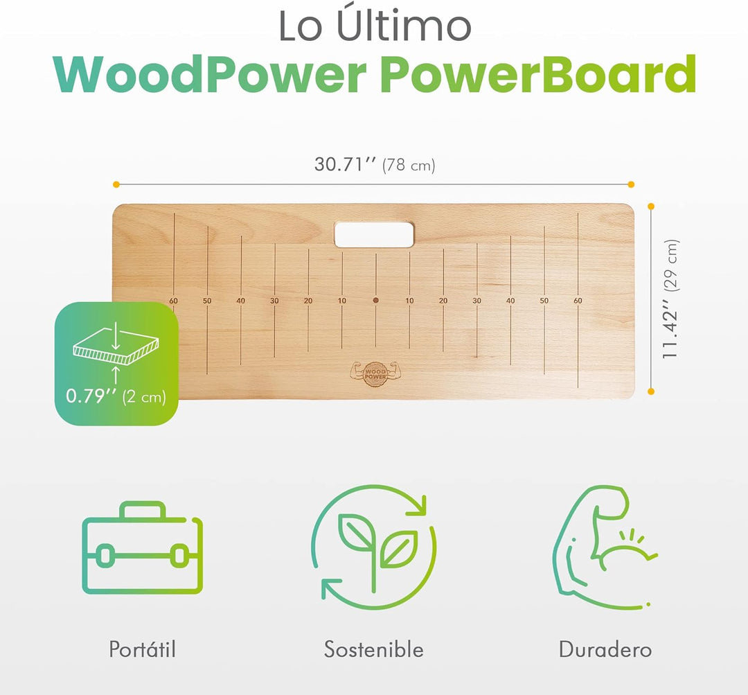 woodpower® PowerBoard: Handstand-Board & Arm-Balance Trainer für die perfekte und komfortable Handpo