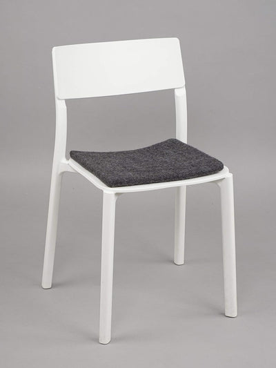 myfelt Flache Filz Sitzauflage, Filz Stuhlauflage - Hugo - quadratisch, 36x36 cm, Anthrazit Anthrazi