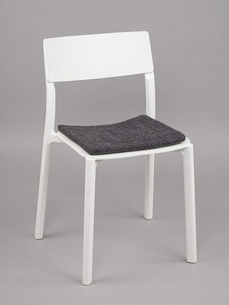 myfelt Flache Filz Sitzauflage, Filz Stuhlauflage - Hugo - quadratisch, 36x36 cm, Anthrazit Anthrazi