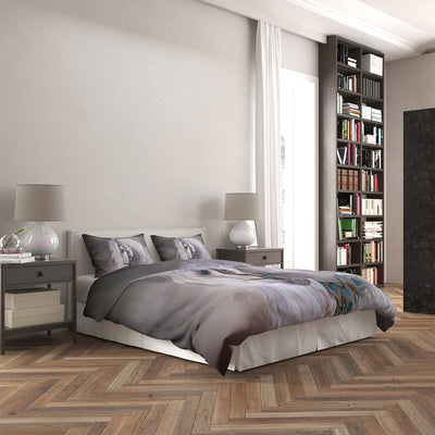 JEFFEL Pferde Bettwäsche Set 135x200 cm, Kinderbettwäsche, Pferde Motiv 3D Tier Motiv, Mikrofaser, S