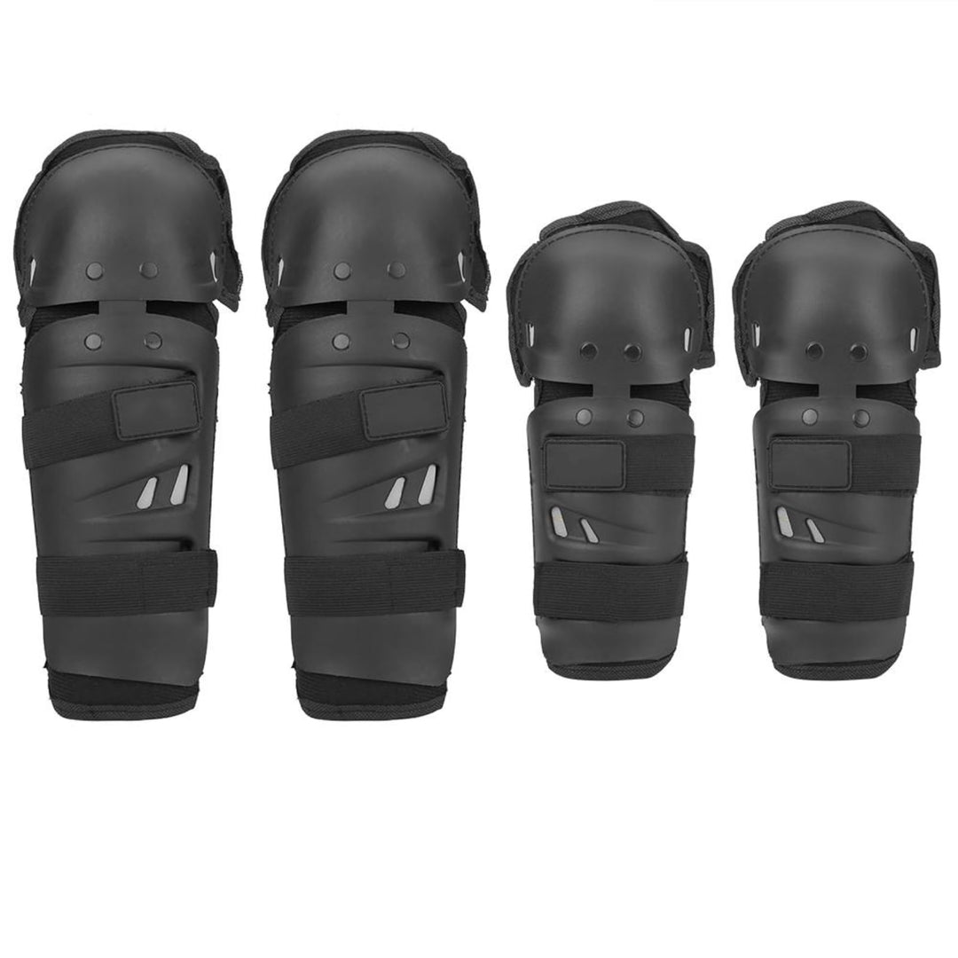 Vobor Motorrad Ellenbogen Knieschützer Set- 4 Stück Motorrad Knieschoner Motorrad Motocross Radfahre
