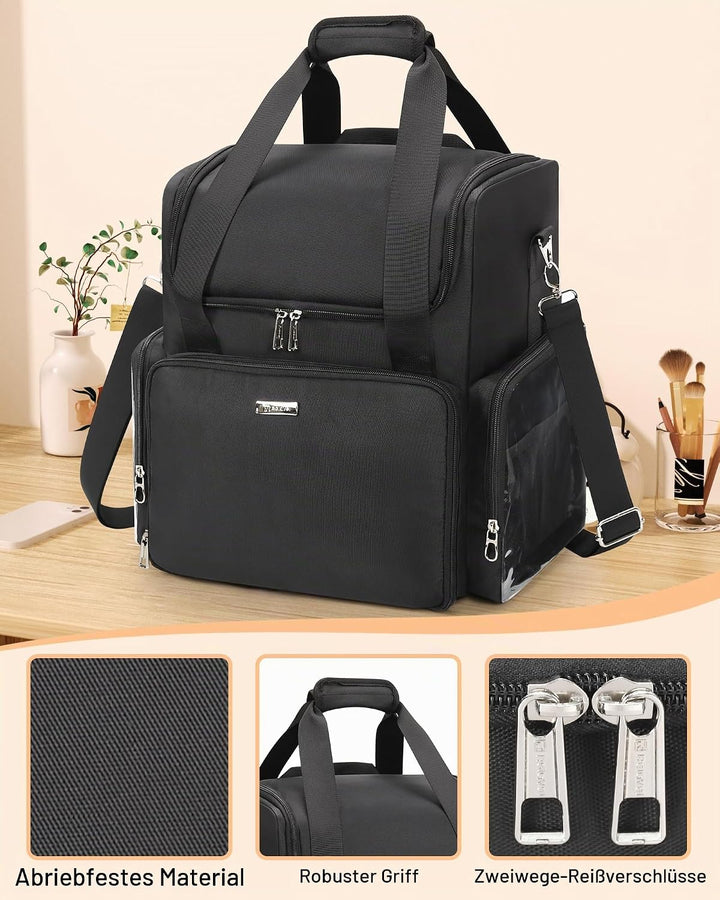 Relavel Friseur-Reisetasche Profi Friseurkoffer Friseurwerkzeugtasche Aufbewahrungsorganizer für Fri