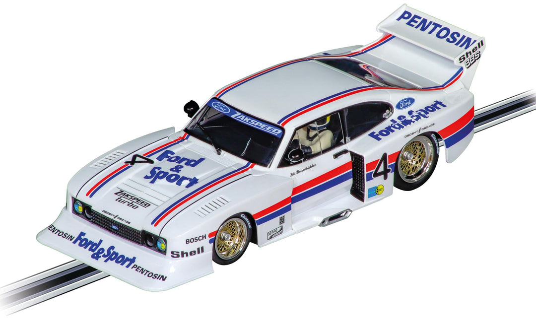 Carrera Digital 124 Ford Capri Zakspeed Turbo, Lili Reisenbichler – Slotcar mit Lichtfunktionen, dig