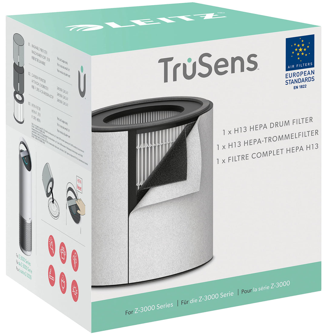 Leitz TruSens Ersatz-3-In-1 H13 HEPA-Filter für den Leitz TruSens Z-3000/Z-3500H Luftreiniger,Entfer